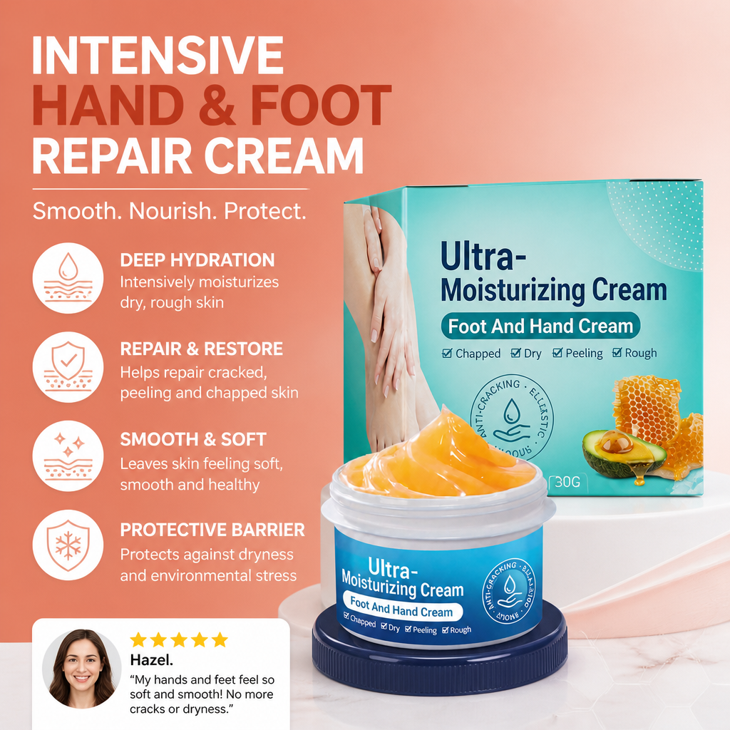 Intensive Hand & Foot Repair Cream – Smooth & Deeply Hydrated Skin