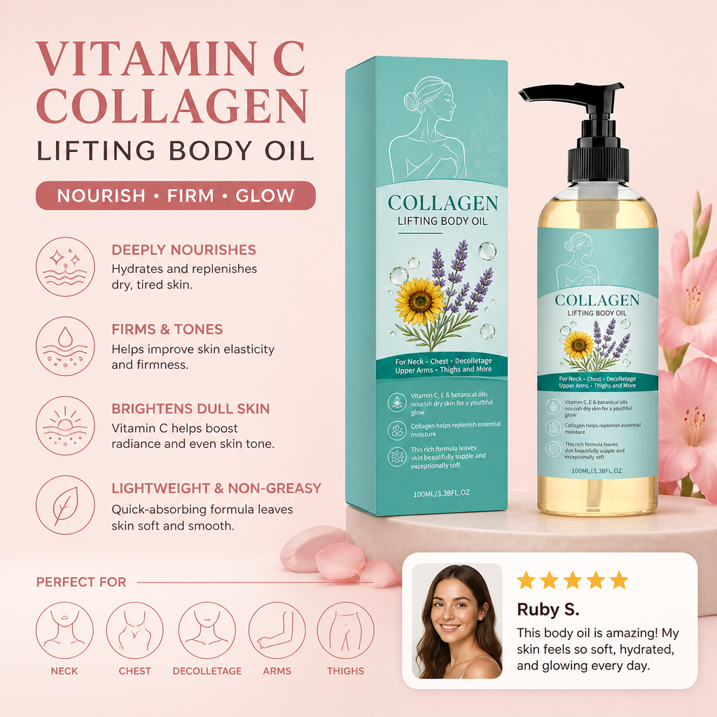 Vitamin C Collagen Body Oil – Lightweight Hydration & Radiant Skin