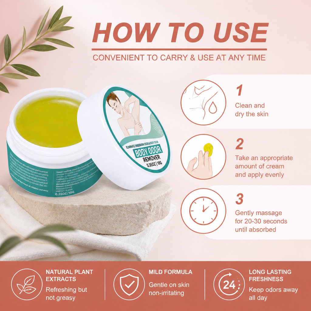 Natural Deodorant Cream – Long-Lasting Freshness Without Sticky Residue