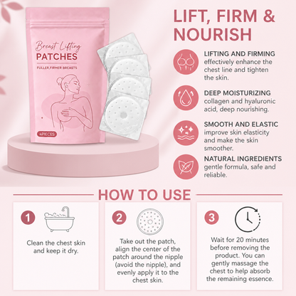 Collagen & Hyaluronic Chest Care Patches for Firmer, Hydrated Skin