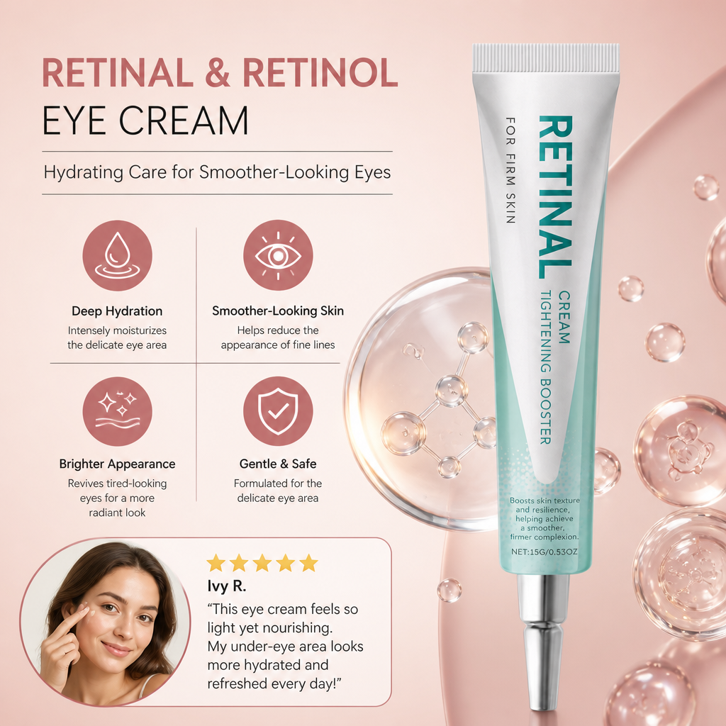 Retinal & Retinol Eye Cream – Hydrating Care for Smoother-Looking Eyes