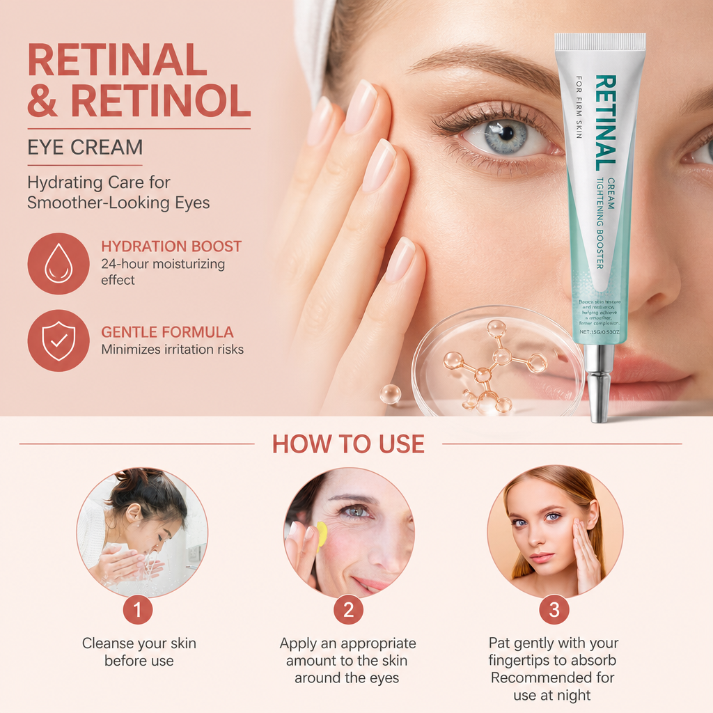 Retinal & Retinol Eye Cream – Hydrating Care for Smoother-Looking Eyes