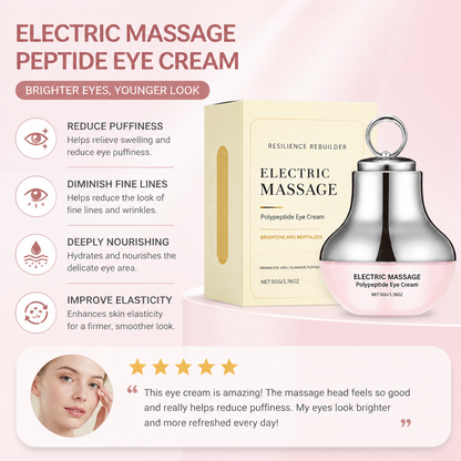Electric Peptide Eye Cream with Massage Applicator for Brighter Eyes