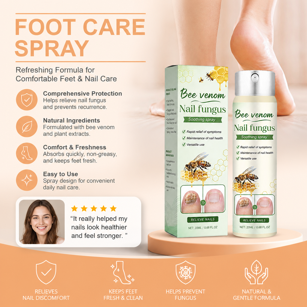 Foot Care Spray – Refreshing Formula for Comfortable Feet & Nail Care