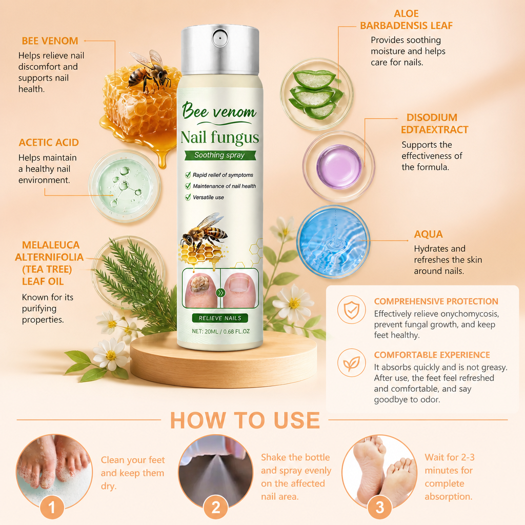 Foot Care Spray – Refreshing Formula for Comfortable Feet & Nail Care