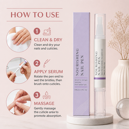 Nourishing Nail Serum Pen – Hydrating Care for Stronger-Looking Nails & Cuticles