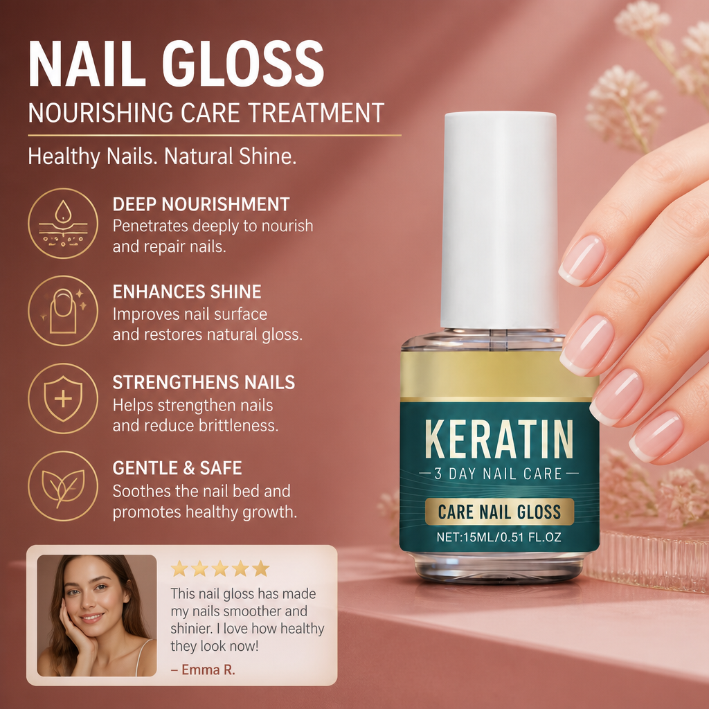 Nail Gloss Care Treatment – Nourishing Formula for Smooth & Shiny Nails