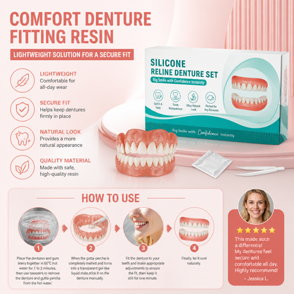 Comfort Denture Fitting Resin – Lightweight Solution for a Secure Fit