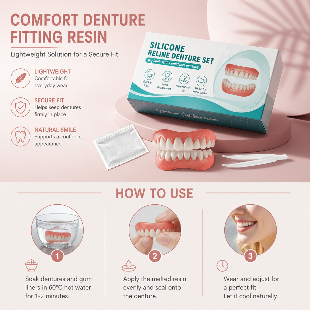 Comfort Denture Fitting Resin – Lightweight Solution for a Secure Fit