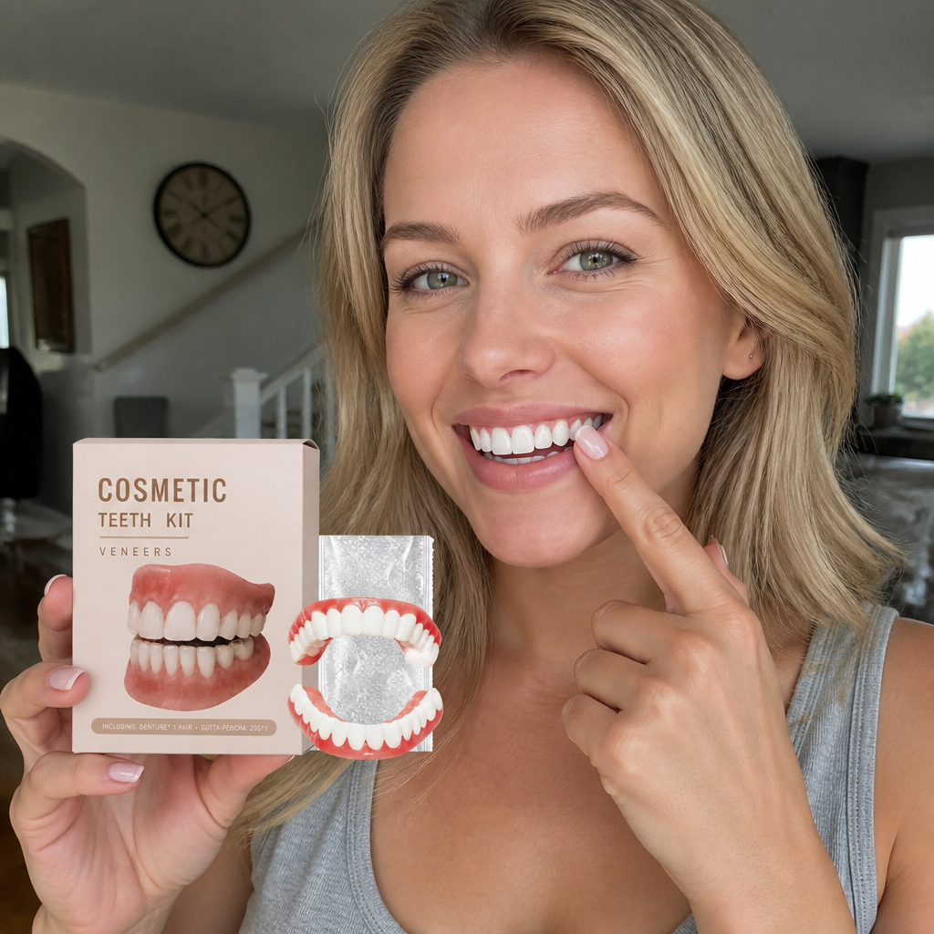 Custom Fit Cosmetic Veneers – Natural-Looking Smile Enhancement Kit