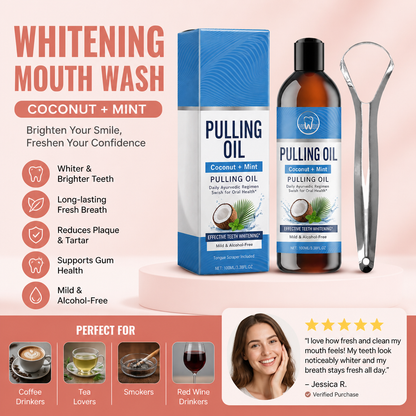 Whitening Mouth Wash – Fresh Breath & Brightening Oral Care Formula