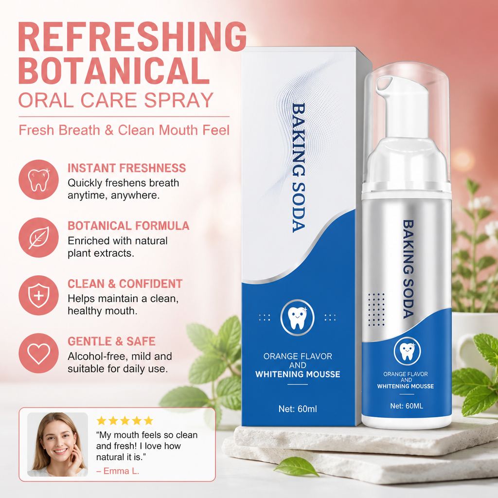Refreshing Botanical Oral Care Spray – Fresh Breath & Clean Mouth Feel