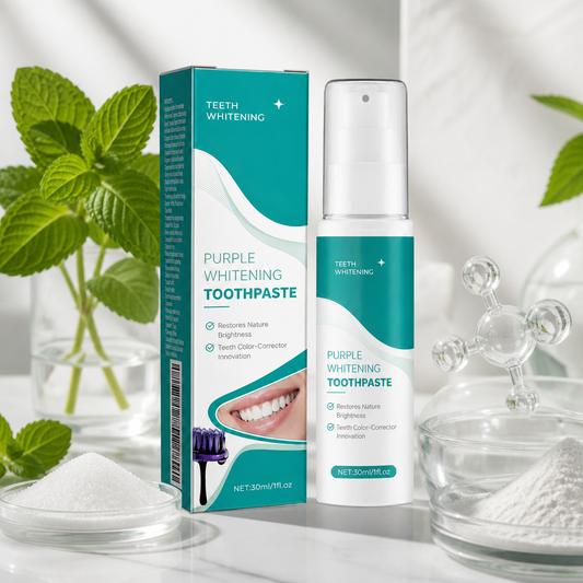 Purple Teeth Whitening Gel – Color Correcting Formula for a Brighter Smile