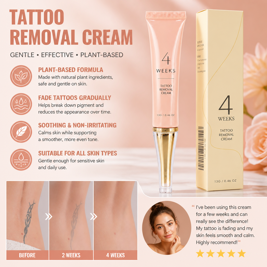 Tattoo Fade Cream – Plant-Based Formula for Smoother-Looking Skin