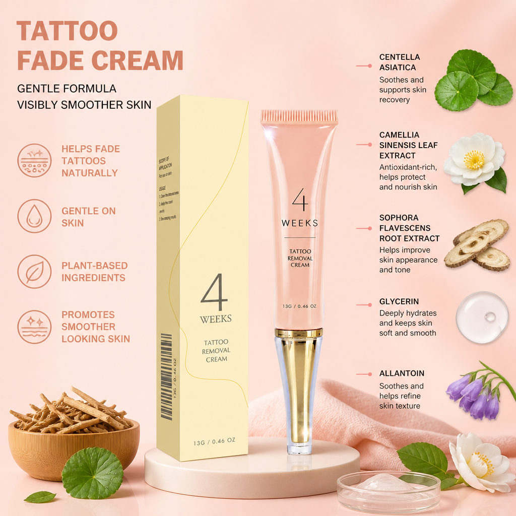 Tattoo Fade Cream – Plant-Based Formula for Smoother-Looking Skin