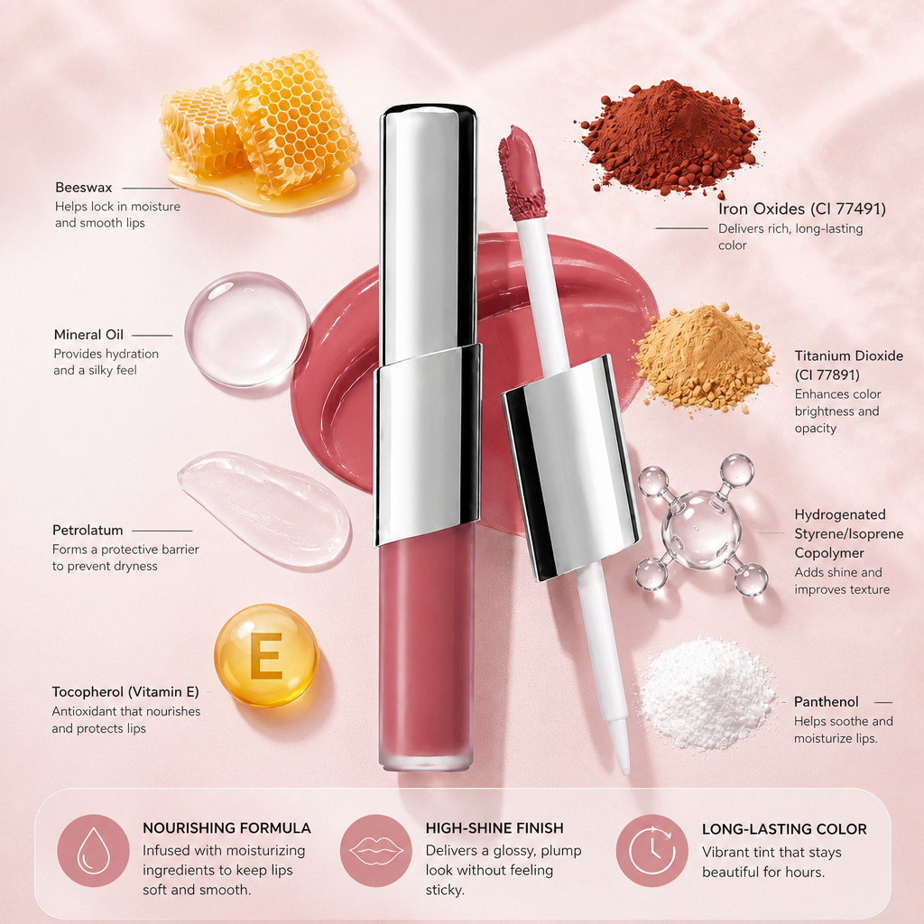 Tinted Lip Gloss Oil – Glossy Color With Nourishing Shine