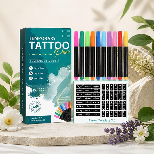 Temporary Tattoo Stencil Pen – Create Custom Body Art Designs Easily