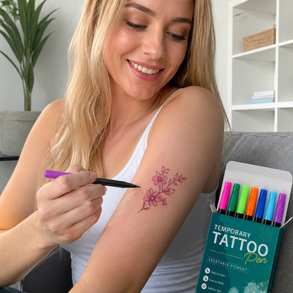 Temporary Tattoo Stencil Pen – Create Custom Body Art Designs Easily