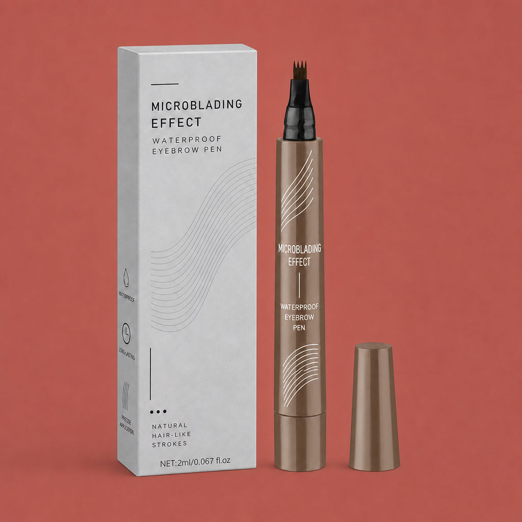 Waterproof Microblading Eyebrow Pen – Natural Hair-Like Brow Definition