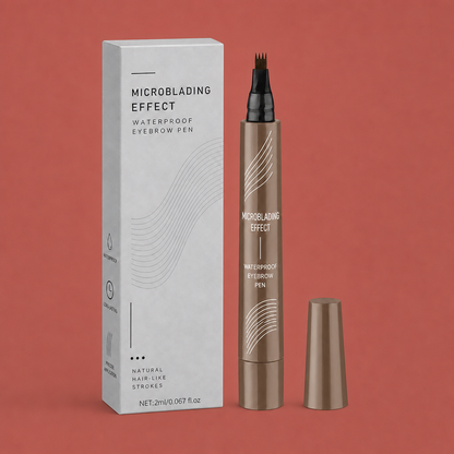 Waterproof Microblading Eyebrow Pen – Natural Hair-Like Brow Definition