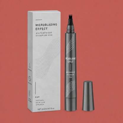 Waterproof Microblading Eyebrow Pen – Natural Hair-Like Brow Definition