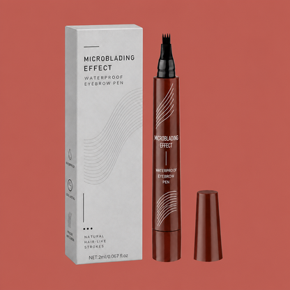 Waterproof Microblading Eyebrow Pen – Natural Hair-Like Brow Definition