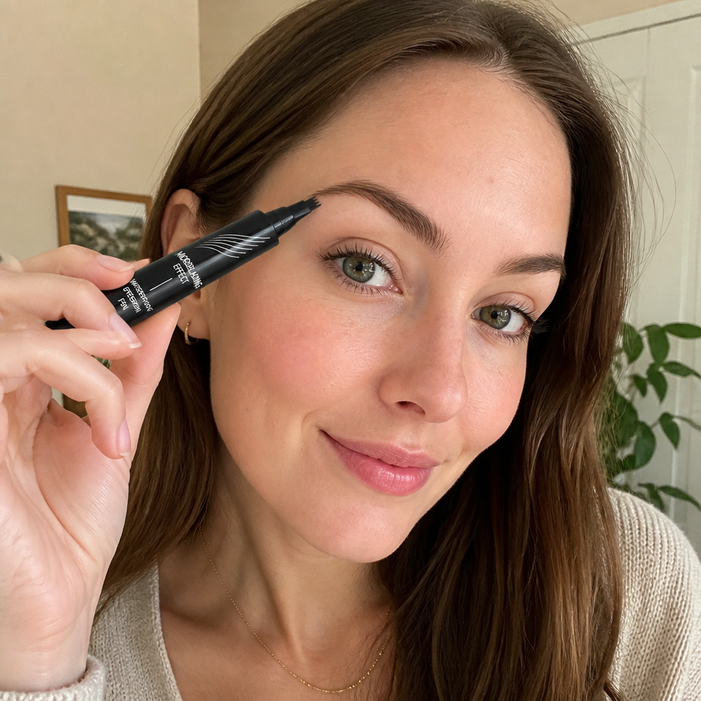 Waterproof Microblading Eyebrow Pen – Natural Hair-Like Brow Definition