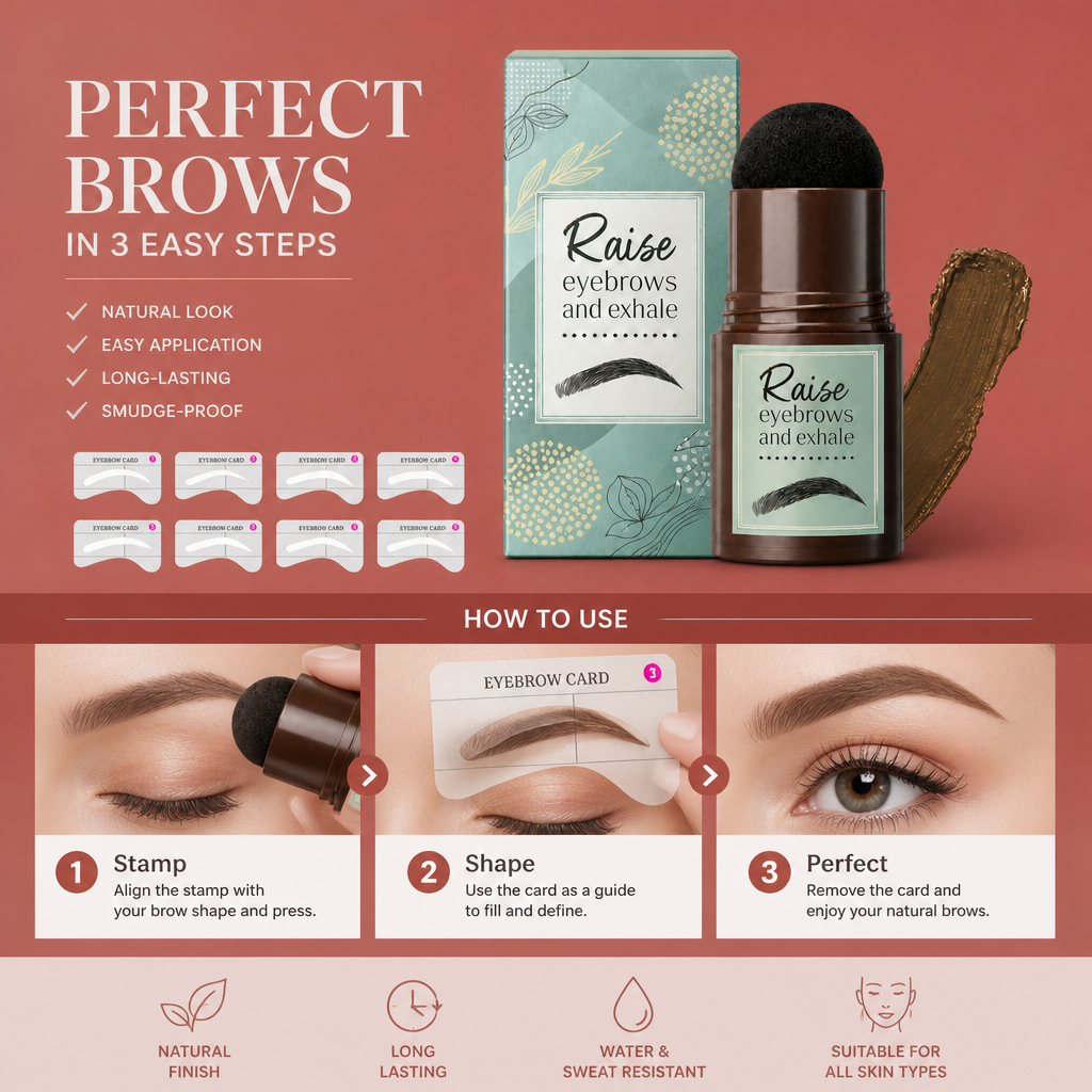 Eyebrow Stamp Kit – Create Natural Defined Brows With Easy Application
