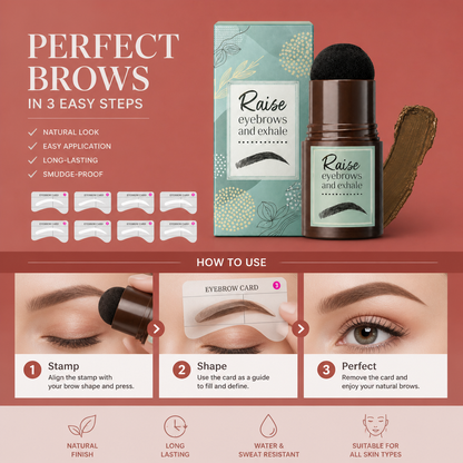 Eyebrow Stamp Kit – Create Natural Defined Brows With Easy Application