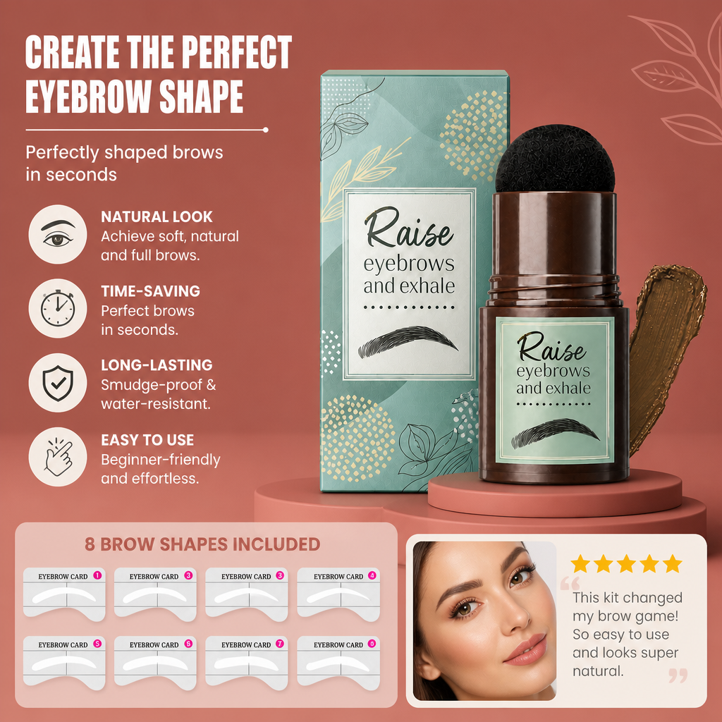 Eyebrow Stamp Kit – Create Natural Defined Brows With Easy Application