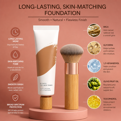 Long-Lasting Skin Matching Foundation – Smooth Natural Makeup Finish