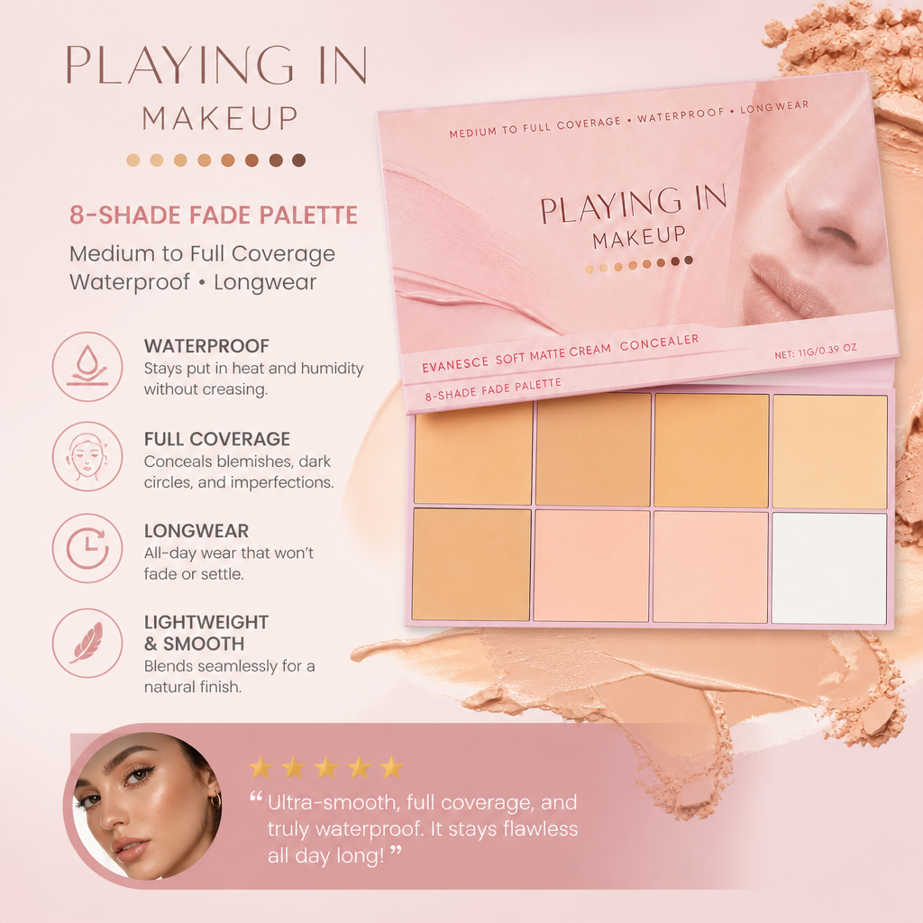 Full Coverage Waterproof Concealer – Smooth Natural Finish For Everyday Makeup