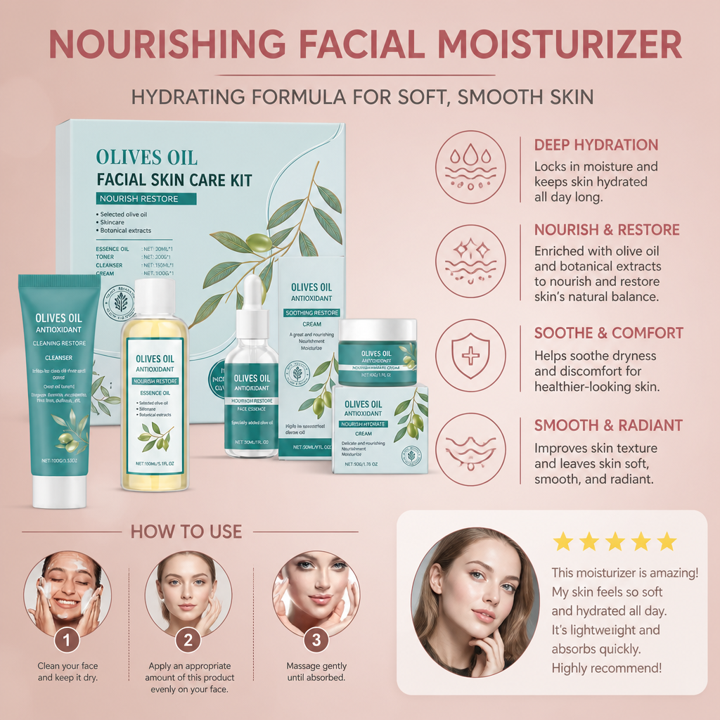 Nourishing Facial Moisturizer – Hydrating Formula for Soft, Smooth Skin