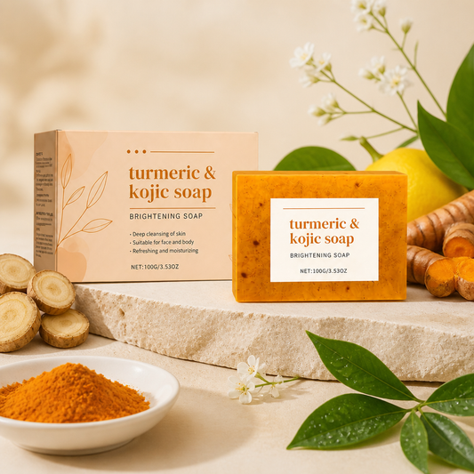Brightening Turmeric & Kojic Acid Facial Soap – Smooth Glow Cleansing Bar