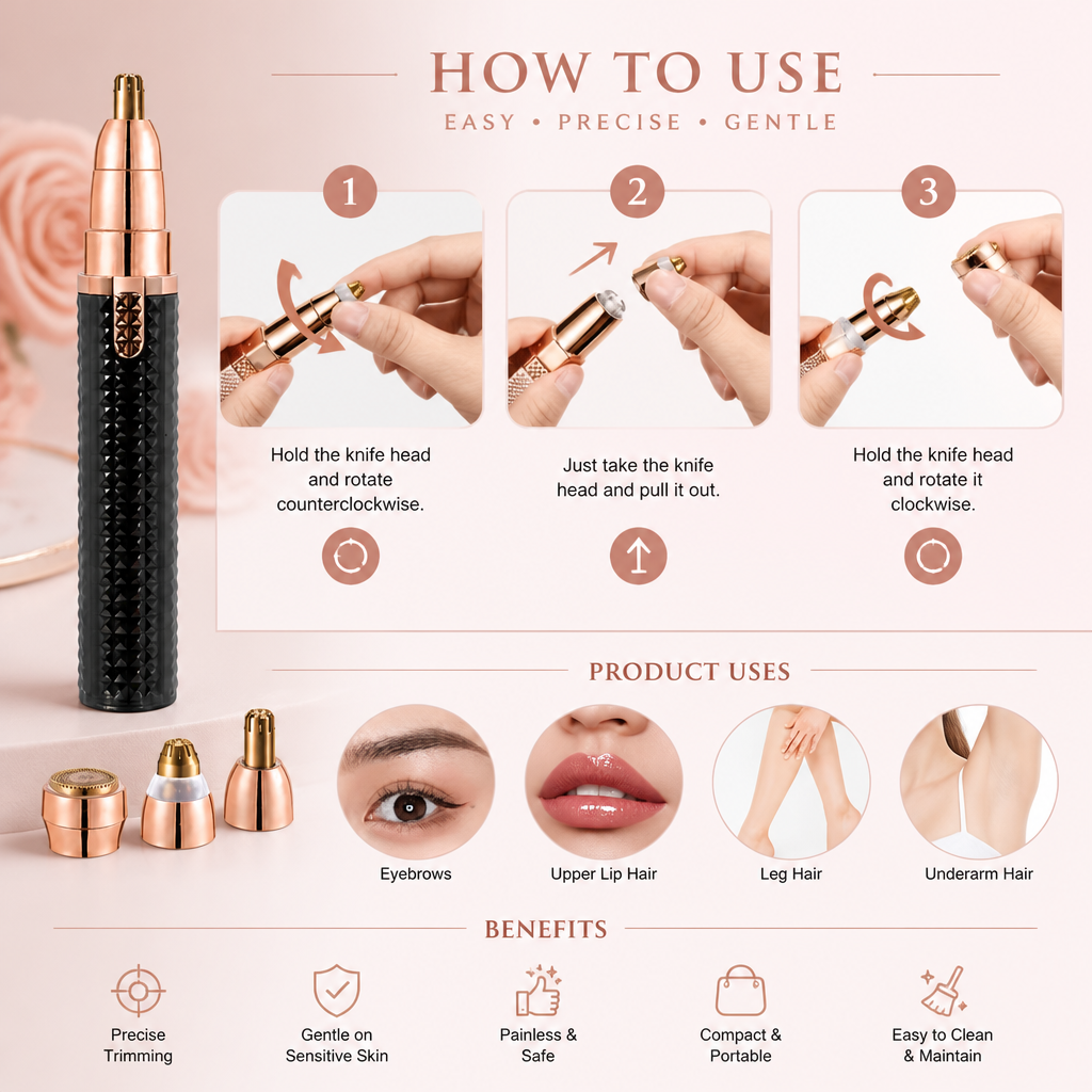 3-in-1 Precision Electric Beauty Trimmer