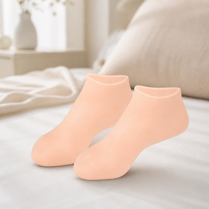 Silicone Gel Moisturizing Spa Socks for Dry & Cracked Feet