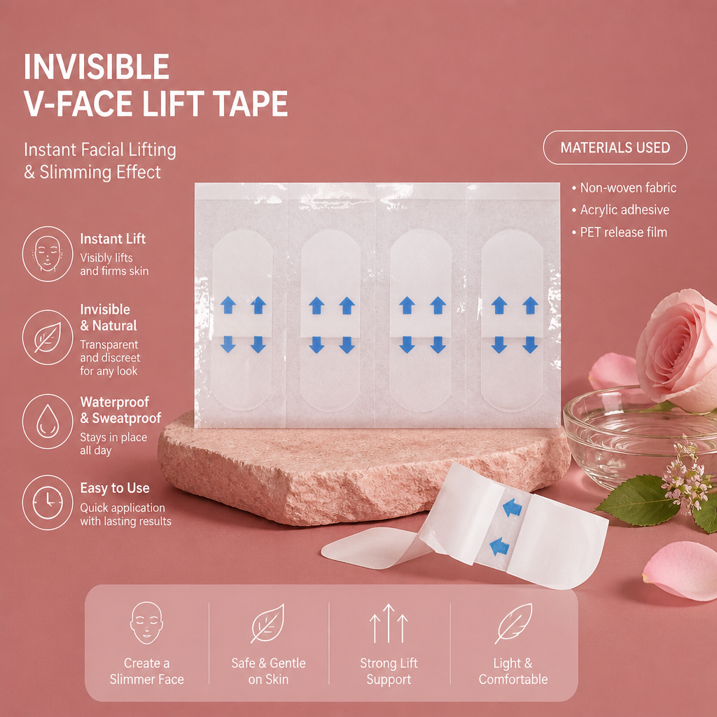 Invisible V-Face Lift Tape – Instant Facial Lifting & Slimming Effect