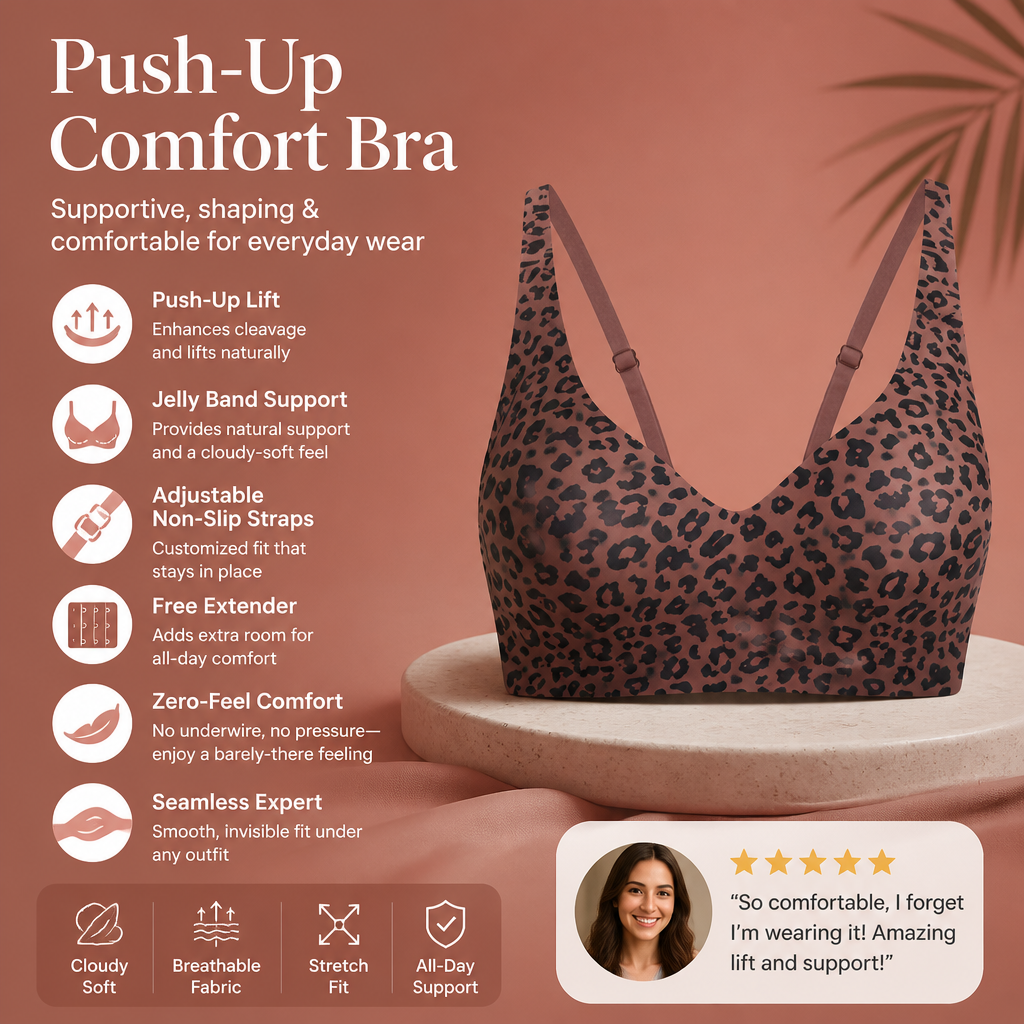 Push-Up Comfort Bra – Supportive, Shaping & Comfortable for Everyday Wear