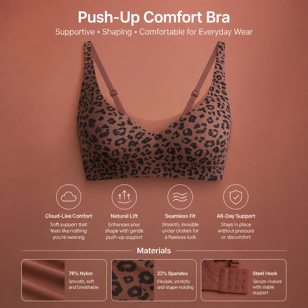 Push-Up Comfort Bra – Supportive, Shaping & Comfortable for Everyday Wear