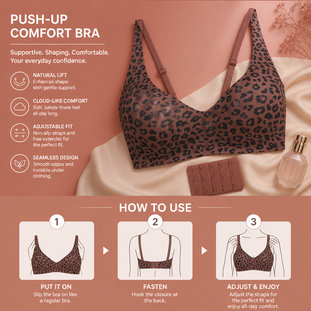 Push-Up Comfort Bra – Supportive, Shaping & Comfortable for Everyday Wear