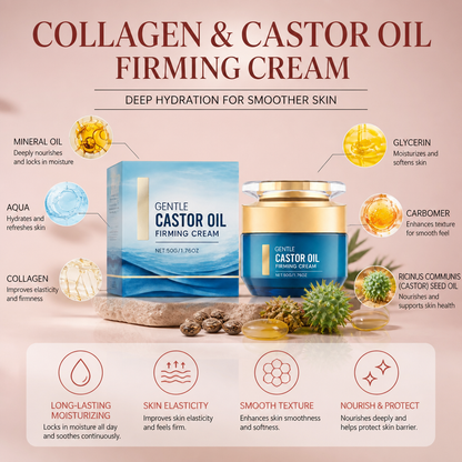 Collagen & Castor Oil Firming Cream – Deep Hydration for Smoother Skin