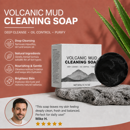 Volcanic Charcoal Cleansing Bar – Deep Clean for Fresh, Balanced Skin