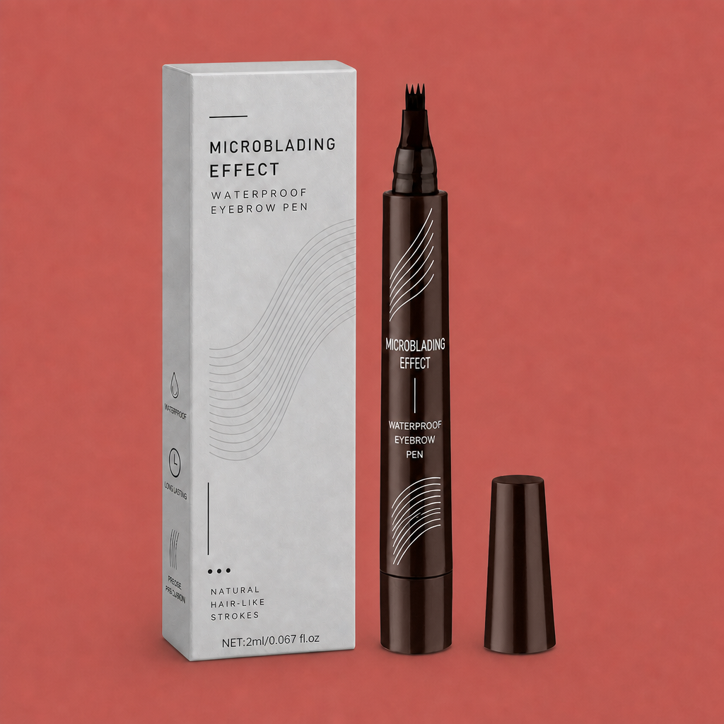 Waterproof Microblading Eyebrow Pen – Natural Hair-Like Brow Definition