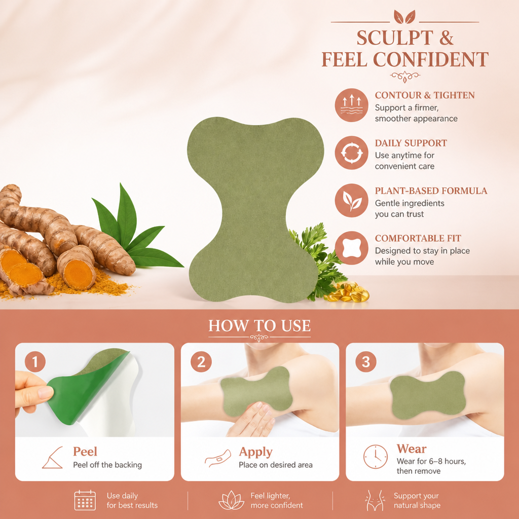 Turmeric Body Contour Patches – Comfortable Daily Support for Smoother Skin