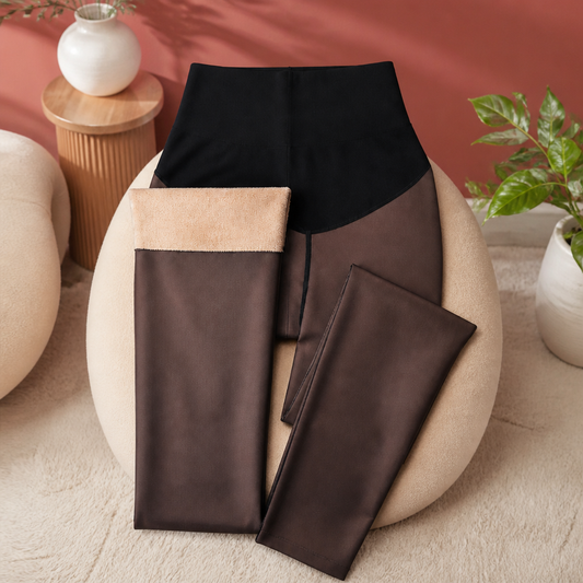 Women’s Fleece-Lined Tights with Shaping Waistband