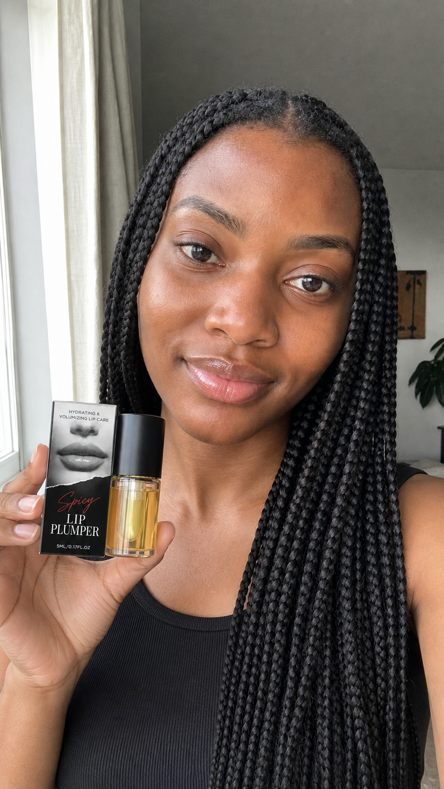 After applying the Beauty Britain Korean Spicy Lip Plumper Gloss