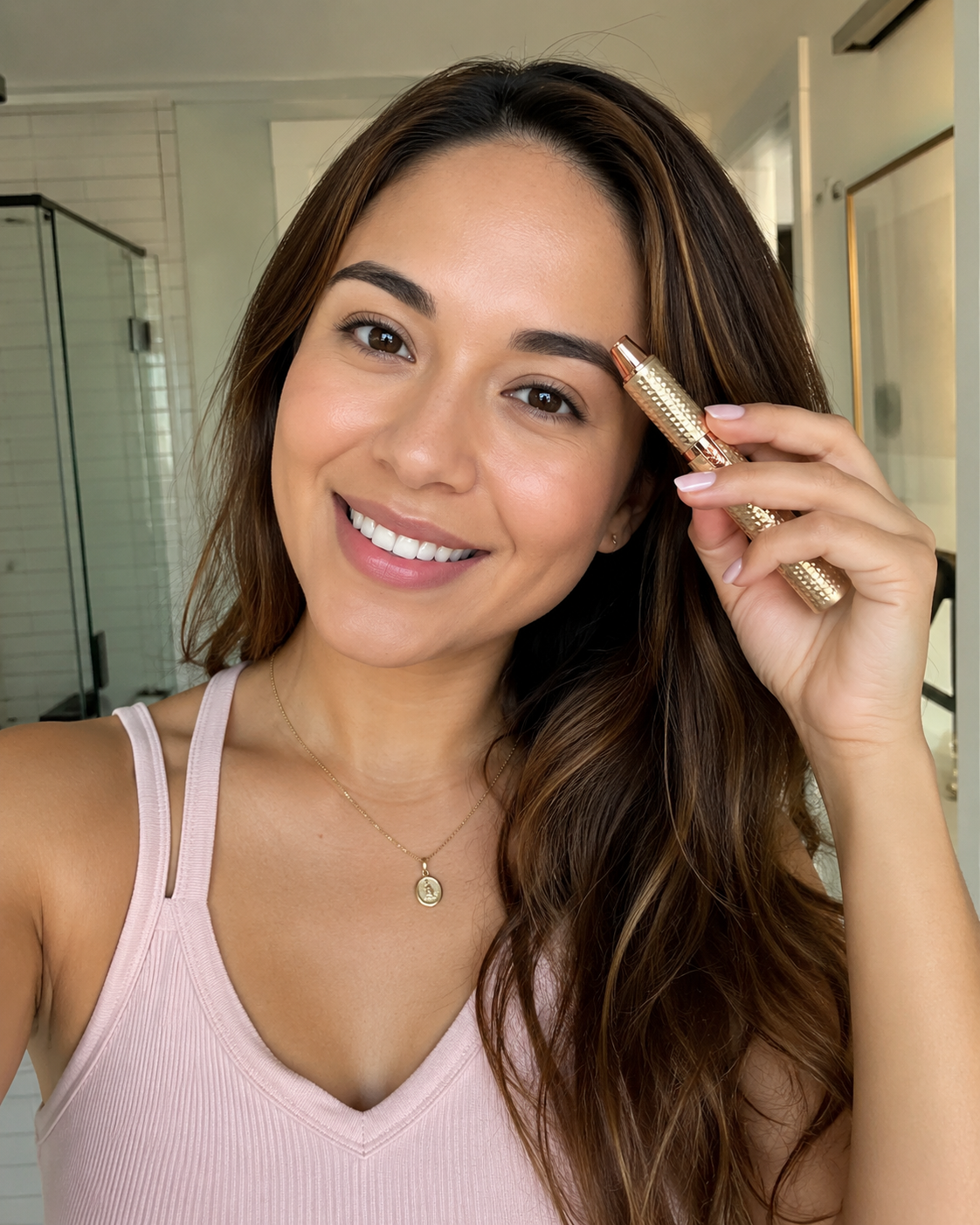 Beauty Britain customer using the 3-in-1 Precision Electric Beauty Trimmer