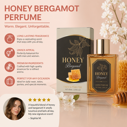 Honey Bergamot Perfume – Elegant Unisex Fragrance With Warm Notes