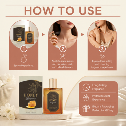 Honey Bergamot Perfume – Elegant Unisex Fragrance With Warm Notes