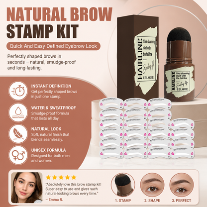 Natural Brow Stamp Kit – Quick And Easy Defined Eyebrow Look